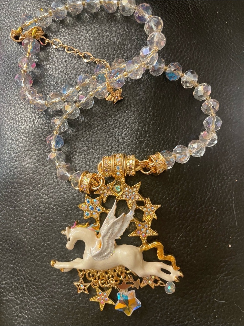 NWOT Not Horsing Around! Winged Horse GLAM Necklace - Picture 4 of 5